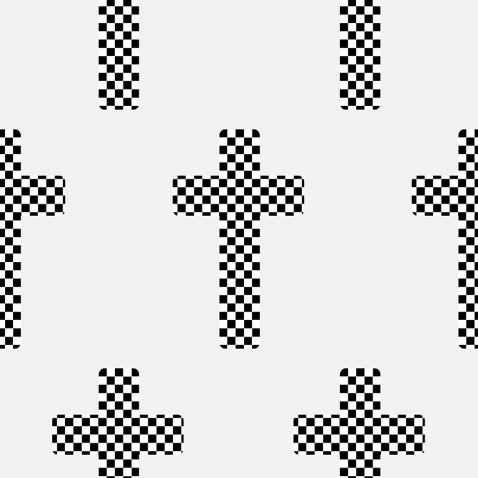 White checkered Cross
