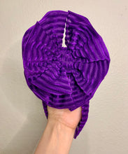 Load image into Gallery viewer, Purple ribbed velvet
