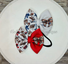 Load image into Gallery viewer, Two tone Puff team bows
