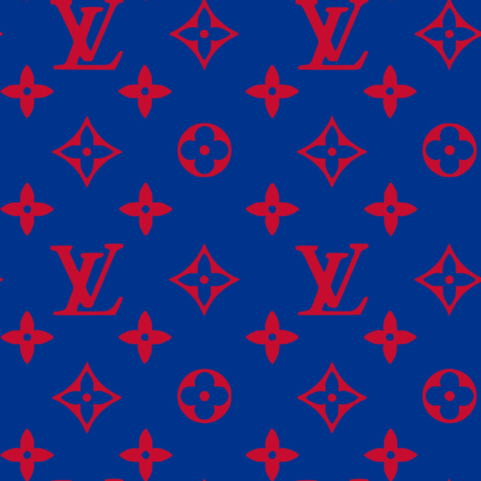 Traditional red & blue Boujee