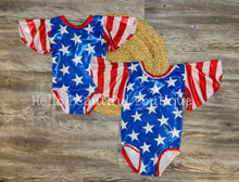 Load image into Gallery viewer, Stars &amp; Stripes ❤️💙HOLO *SIZE UP*
