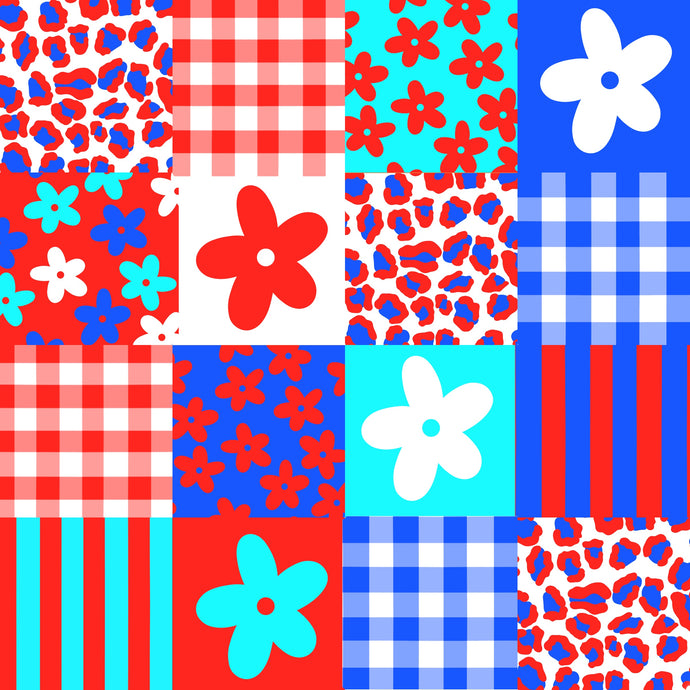 America Flower patchwork