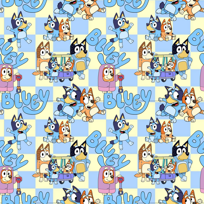 Checkered Bluey