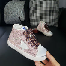 Load image into Gallery viewer, High Top PINK Star Sneakers
