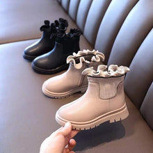 Load image into Gallery viewer, Ruffle Pleather Boots
