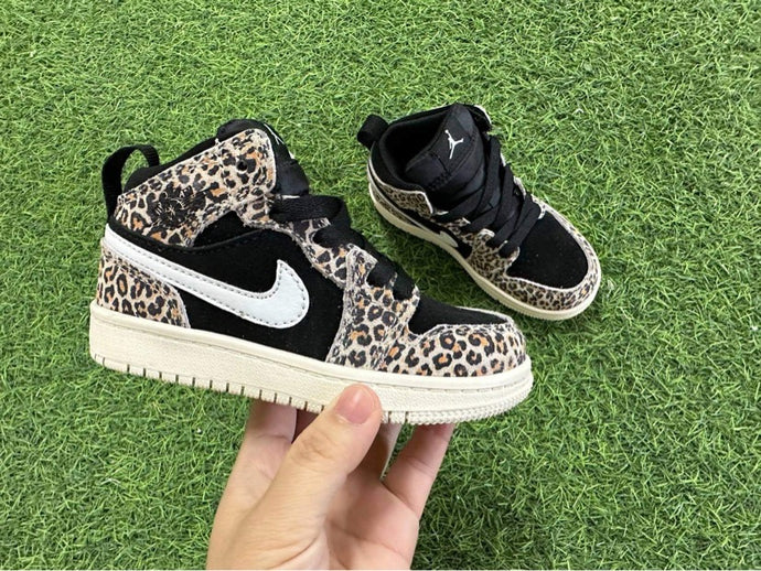 Kids DUPES NK LEOPARD DUNKS