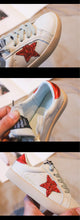 Load image into Gallery viewer, Red Glitter Star Sneakers
